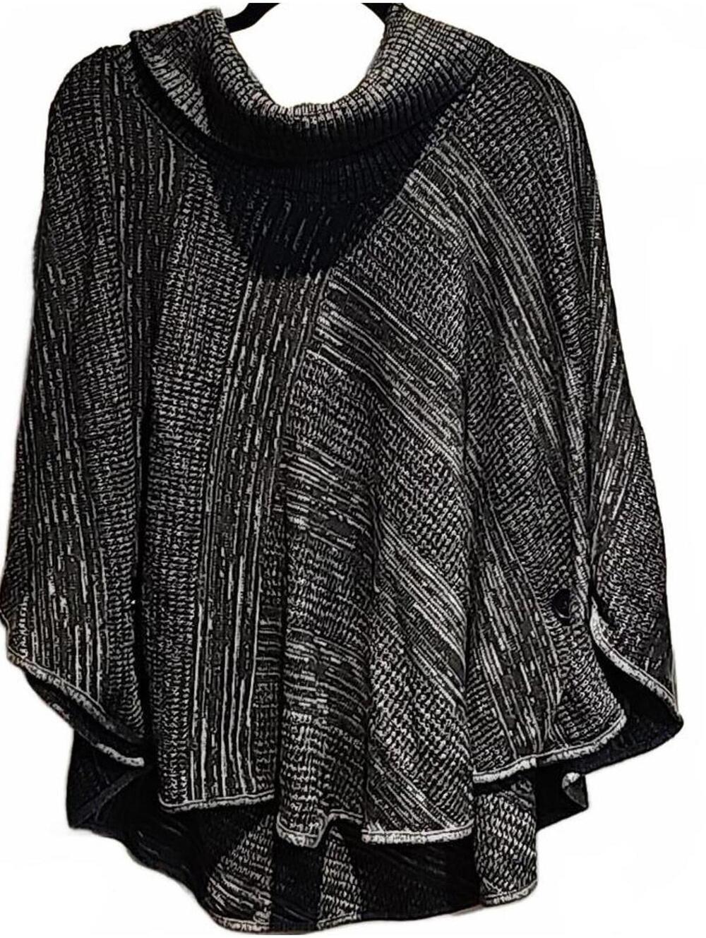 I.N. Studio poncho woth button detail size 2X